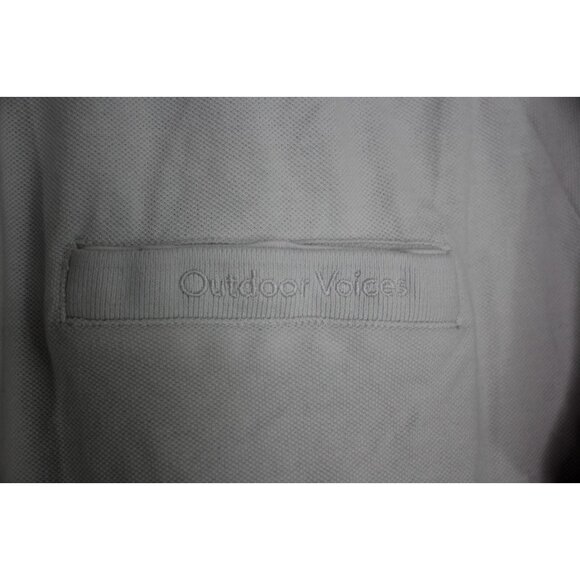 Outdoor Voices Mens Large Spell Out Pocket Polo Shirt H886 - Picture 4 of 8